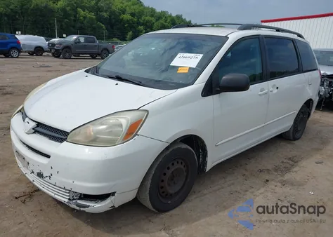 2004 Toyota Sienna Le из США, поврежденный, VIN 5TDZA23C74S010128